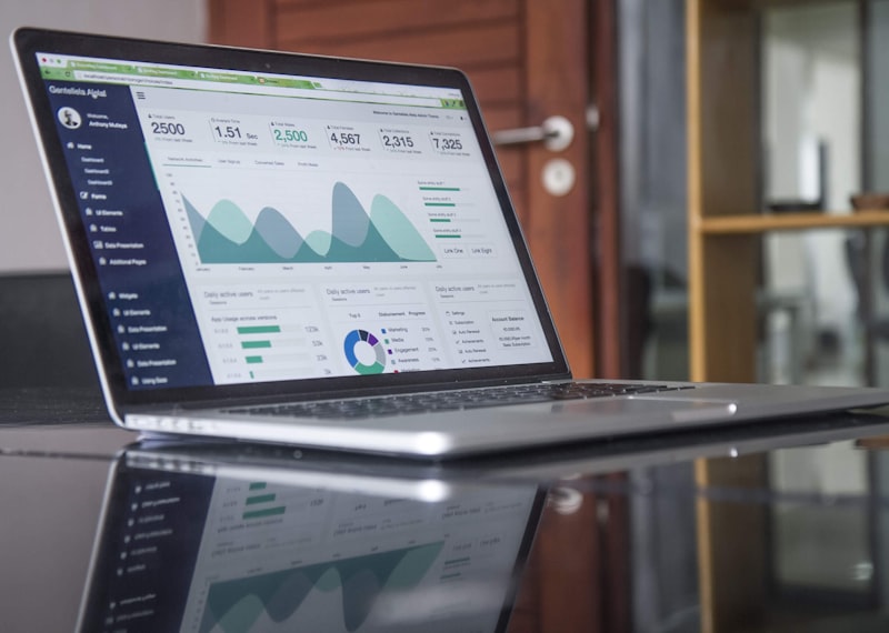 CRM-Software – SaaS dashboard mockup